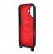 Red Bull Silikon Vertikal Logo MagSafe Fodral + Crossbody-rem för iPhone 16 Navy
