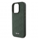 DKNY PU Läder Grid Pattern Magsafe Fodral för iPhone 16 Pro Max Grön
