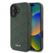 DKNY PU Läder Grid Pattern Magsafe Fodral till iPhone 16 Grön