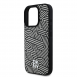 DKNY PU Läder Crosswalk Pattern Magsafe-fodral för iPhone 16 Pro Ivory