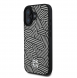 DKNY PU Läder Crosswalk Pattern Magsafe-fodral för iPhone 16 Ivory