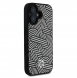 DKNY PU Läder Crosswalk Pattern Magsafe-fodral för iPhone 16 Ivory