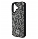 DKNY PU Läder Crosswalk Pattern Magsafe-fodral för iPhone 16 Ivory