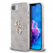 Guess PU 4G metalllogofodral för iPhone 16e Rosa