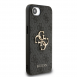 Guess PU 4G metalllogofodral för iPhone 16e Grå
