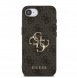 Guess PU 4G metalllogofodral för iPhone 16e Grå