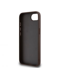 Guess PU 4G metalllogofodral för iPhone 16e Brun