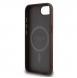 Guess PU Leather 4G Colored Ring MagSafe Fodral för iPhone 16e Brun