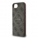 Guess PU Leather 4G Colored Ring MagSafe Fodral för iPhone 16e Brun