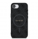 Guess PU Leather 4G Colored Ring MagSafe Fodral för iPhone 16e Svart