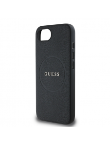 Guess PU Grained Classic Logo MagSafe Fodral för iPhone 16e Svart