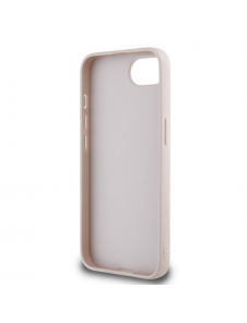 Guess PU Fixed Glitter 4G metalllogofodral för iPhone 16e Rosa