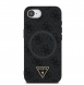 Guess PU 4G Strass Triangle Metal Logo Fodral till iPhone 16e Svart