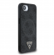 Guess PU 4G Strass Triangle Metal Logo Fodral till iPhone 16e Svart