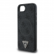 Guess PU 4G Strass Triangle Metal Logo Fodral till iPhone 16e Svart