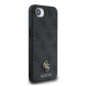 Guess PU 4G Small Metal Logo MagSafe Fodral för iPhone 16e Grå