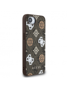 Guess PU 4G Peony MagSafe Fodral till iPhone 16e Brun