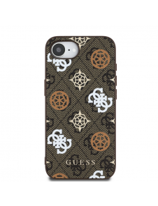 Guess PU 4G Peony MagSafe Fodral till iPhone 16e Brun