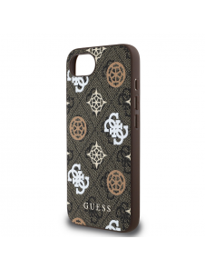 Guess PU 4G Peony MagSafe Fodral till iPhone 16e Brun