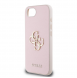 Guess PU Grained 4G metalllogofodral för iPhone 16e Rosa