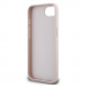 Guess PU Grained 4G metalllogofodral för iPhone 16e Rosa
