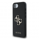 Guess PU Grained 4G metalllogofodral för iPhone 16e Svart
