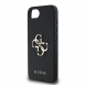 Guess PU Grained 4G metalllogofodral för iPhone 16e Svart