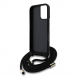 Guess PU 4G Metal Logo Crossbody Strap Fodral till iPhone 16 Svart