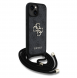 Guess PU 4G Metal Logo Crossbody Strap Fodral till iPhone 15 Svart