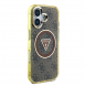 Guess IML 4G Glitter och Triangle Logo MagSafe Fodral för iPhone 16 Brun