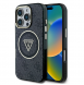 Guess IML 4G Glitter och Triangle Logo MagSafe Fodral för iPhone 16 Pro Svart
