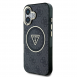 Guess IML 4G Glitter och Triangle Logo MagSafe Fodral för iPhone 16 Svart