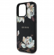 Guess PU Grained Magnolia MagSafe Fodral för iPhone 16 Pro Svart