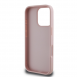 Guess PU Grained 4G metalllogofodral för iPhone 16 Pro Max Rosa