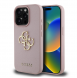 Guess PU Grained 4G metalllogofodral för iPhone 15 Pro Pink