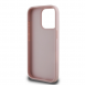 Guess PU Grained 4G metalllogofodral för iPhone 15 Pro Pink