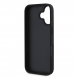 Guess PU Grained 4G metalllogofodral för iPhone 16 Svart