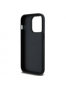 Guess PU Grained 4G metalllogofodral för iPhone 13 Pro Svart