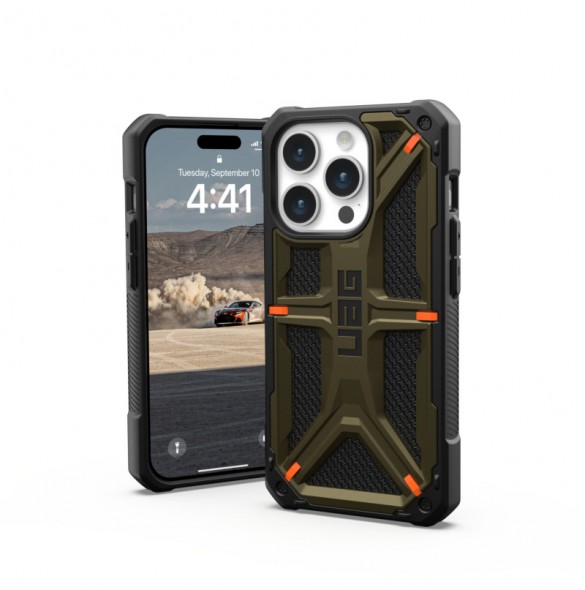iPhone 15 Pro Monarch - Kevlar Element Green (11427811397B)