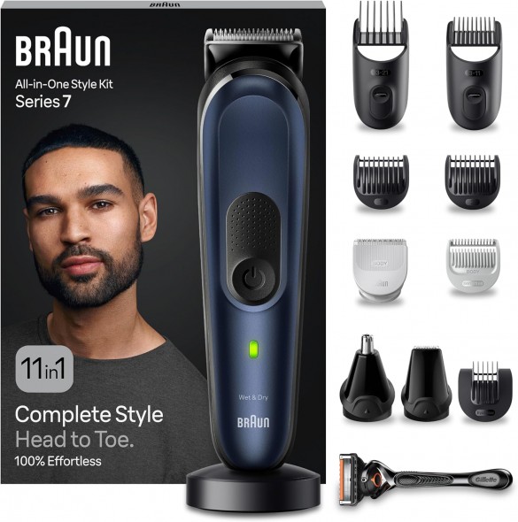 Braun MGK7450 11-i-1 Styling Set – Skäggtrimmer & Hårklippare