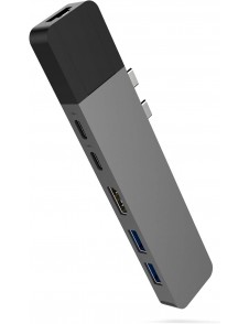 HyperDrive GN28N – USB-C-hubb för MacBook Pro 2016/2017 | Grå