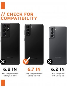Galaxy S21+ Civilian Skal – Aubergine | Tåligt Mobilskal