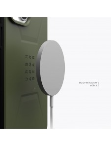 iPhone 15 Plus Civilian MagSafe Skal – Olivgrönt Skydd