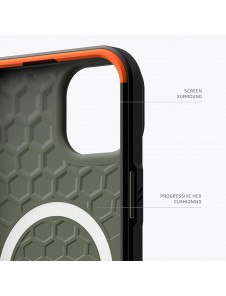 iPhone 15 Plus Civilian MagSafe Skal – Olivgrönt Skydd