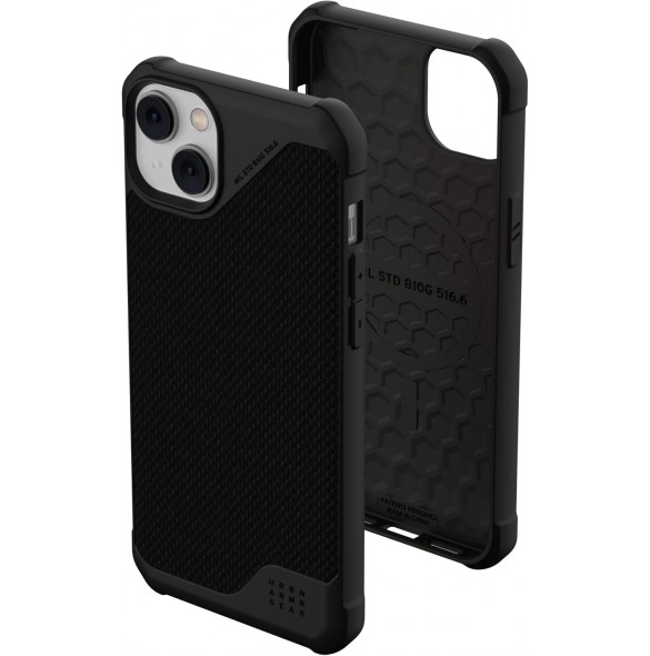 iPhone 14 Plus Metropolis LT MagSafe Skal – Kevlar Svart