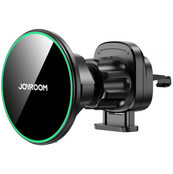 Joyroom JR-ZS412 hållare med Qi2 15W laddare, bil, för luftventil - svart