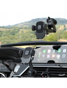 Dudao F2N+ smartphonehållare med sugkopp, gravitation 360° - svart