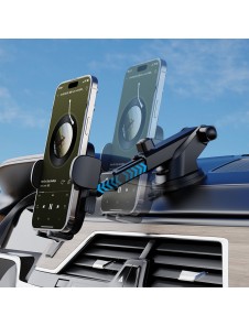 Dudao F2N+ smartphonehållare med sugkopp, gravitation 360° - svart