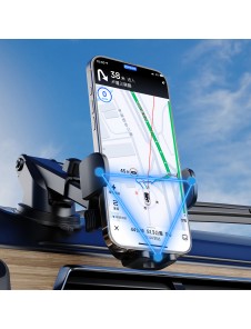 Dudao F2N+ smartphonehållare med sugkopp, gravitation 360° - svart