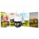 Choetech ASC006-WF solcellsdriven intelligent PTZ WiFi-kamera med 5W solpanel - vit
